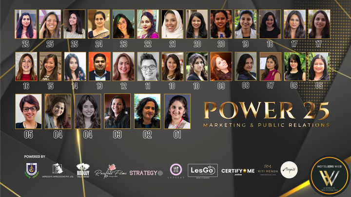 Hoteliers Web announced the Power 25 Marketing & PR for 2021