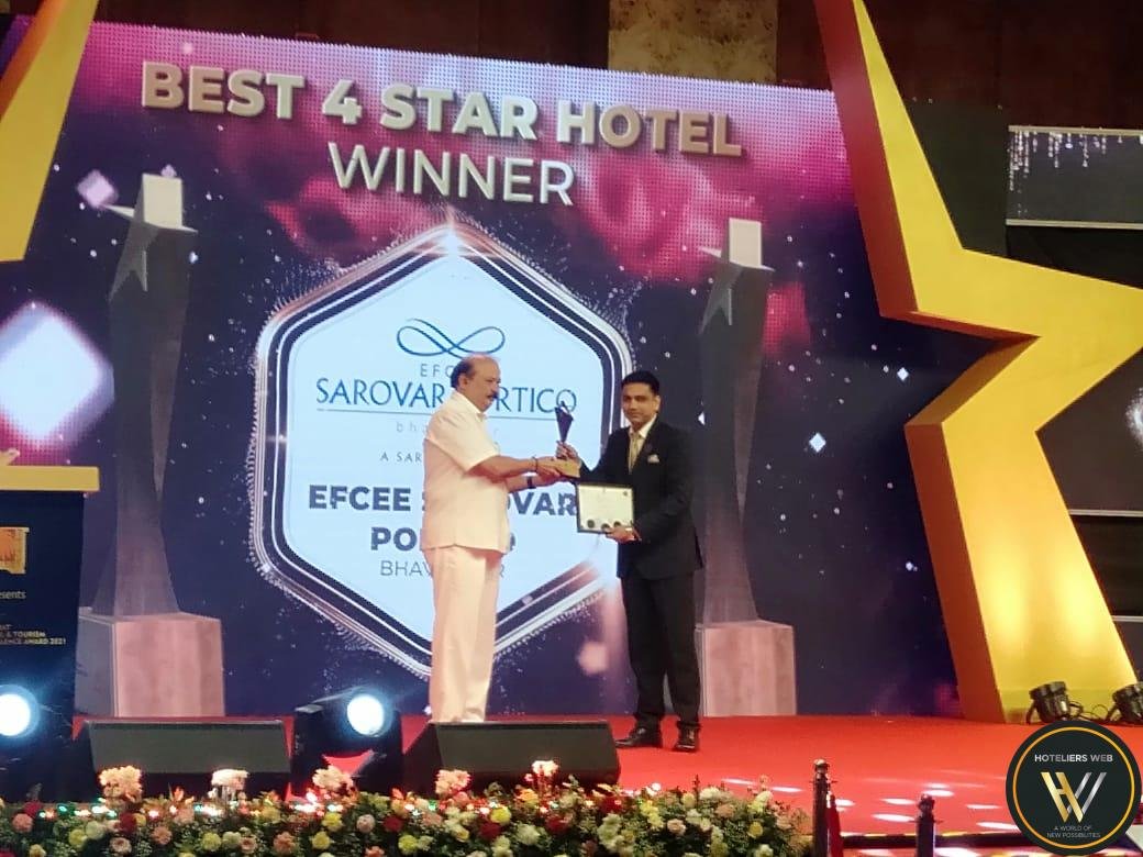 Efcee Sarovar Portico, Bhavnagar won “The Best Four Star Hotel in Gujarat” award