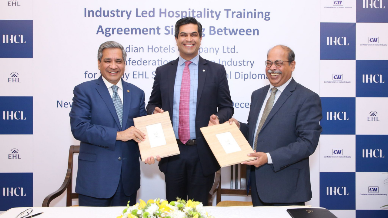 IHCL, IN COLLABORATION WITH CONFEDERATION OF INDIAN INDUSTRY (CII) AND EHL, SWITZERLAND, WILL IMPART VOCATIONAL EDUCATION TO HOSPITALITY STUDENTS