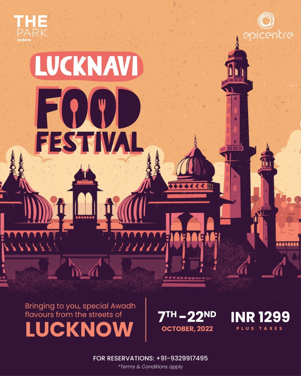 Lucknavi Food Festival with Nawabi flavors at THE Park Indore