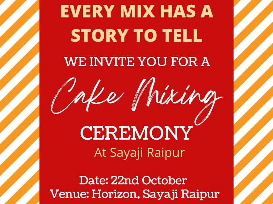 Sayaji Raipur brings in the yuletide season with the traditional Cake Mixing Ceremony!