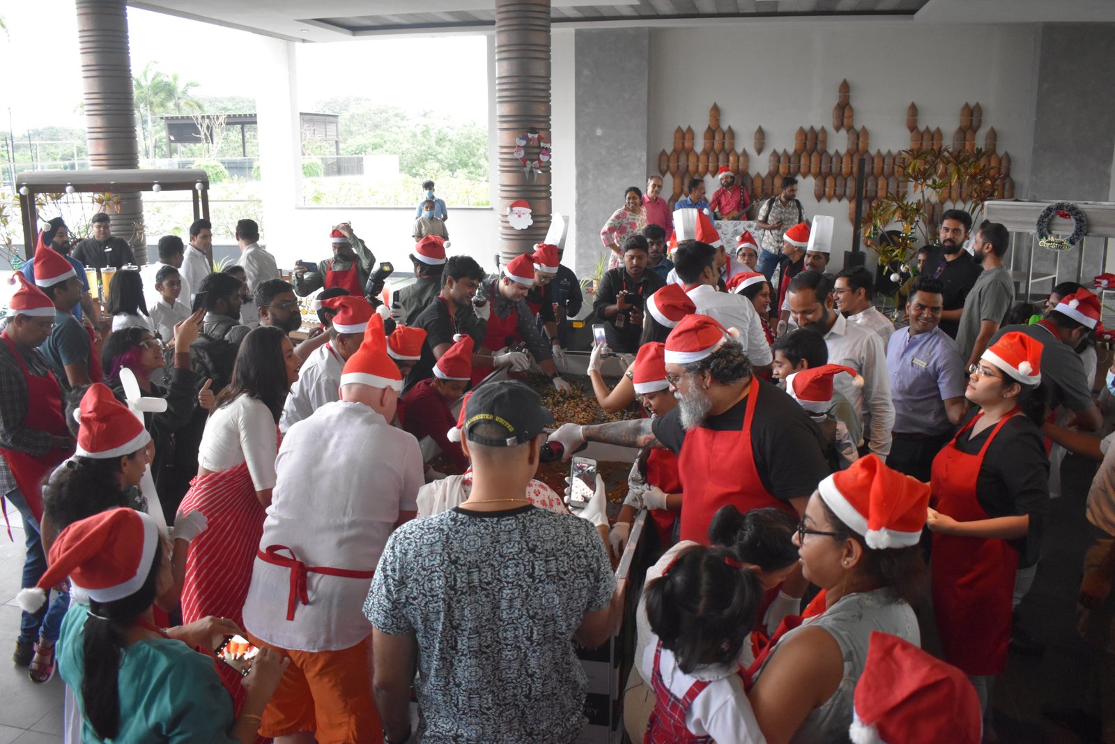 Cake Mixing at Sheraton Grand Chennai Resort and Spa, Mahabalipuram
