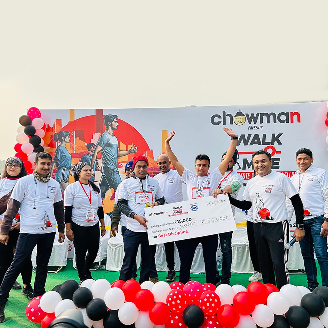 BOOSTING WORKPLACE WELLNESS- A WALKATHON WITH CHOWMAN